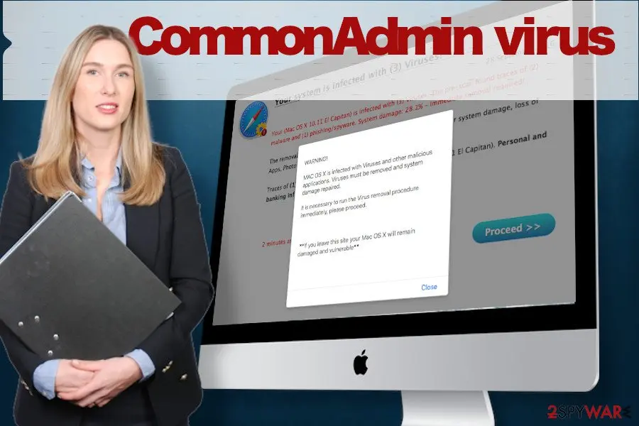 Screenshot of CommonAdmin: virus