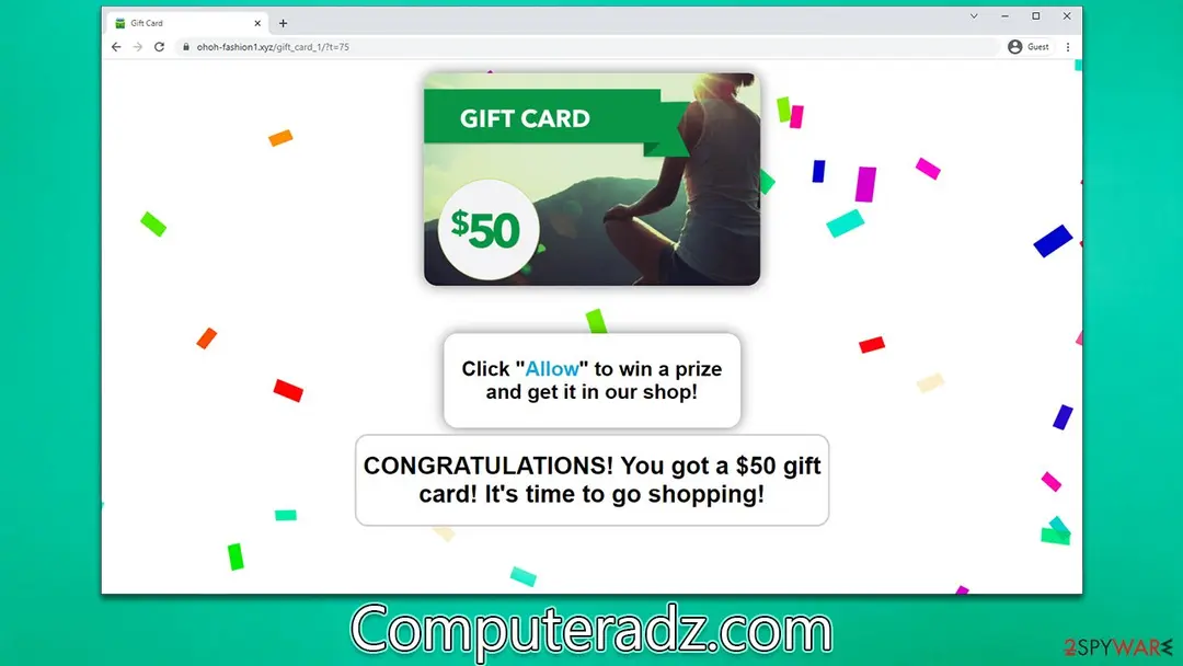 Computeradz.com: computeradz com push notification virus