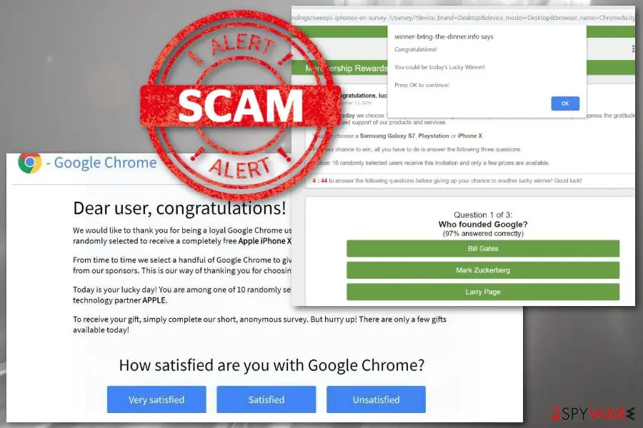 Congratulations, you won: congratulations you have won scam adware