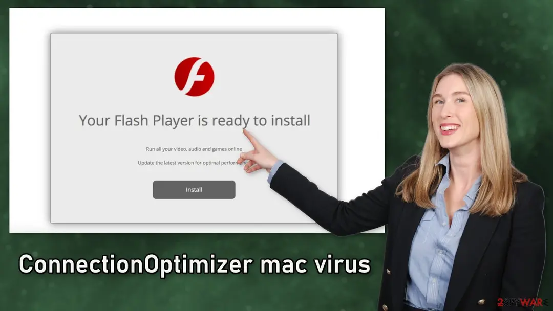Screenshot of ConnectionOptimizer: mac virus