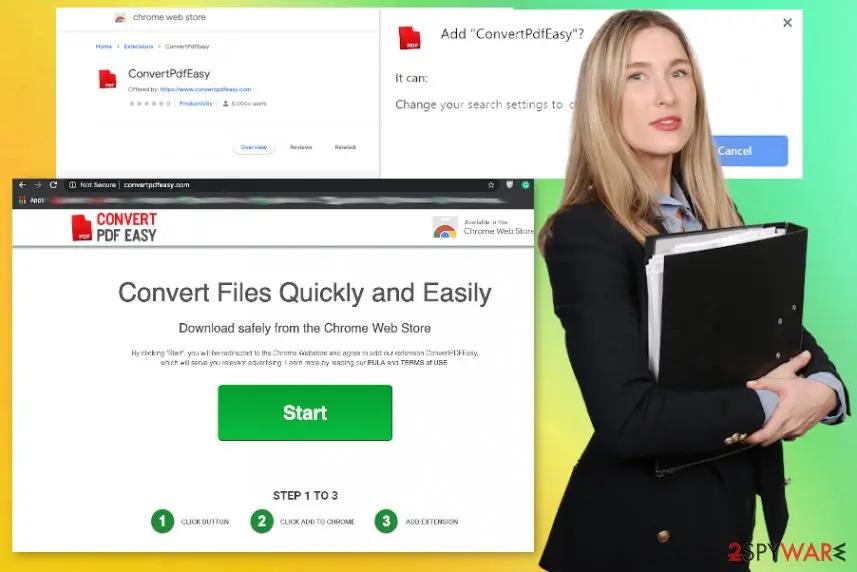 Screenshot of ConvertPDFEasy: extension