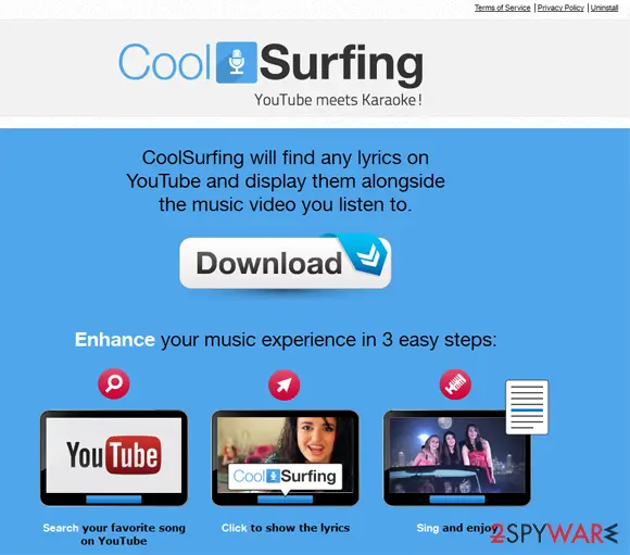 Screenshot of CoolSurfing: screenshot