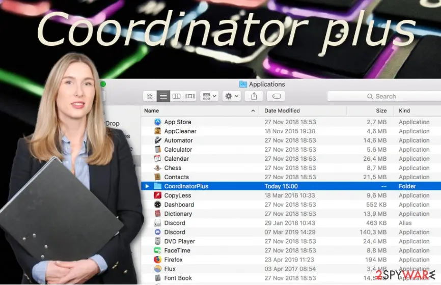 Screenshot of Coordinator Plus: virus