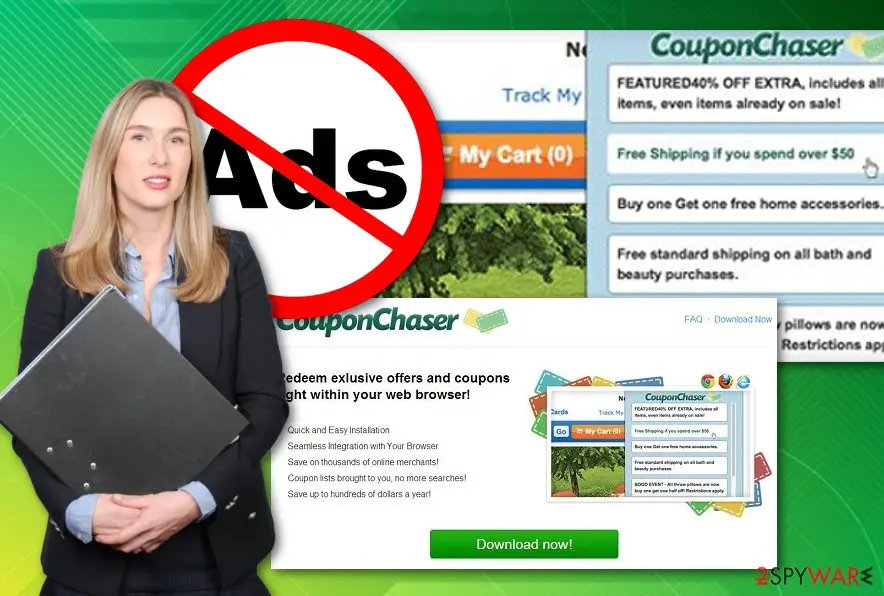 Screenshot of Coupon Chaser: adware