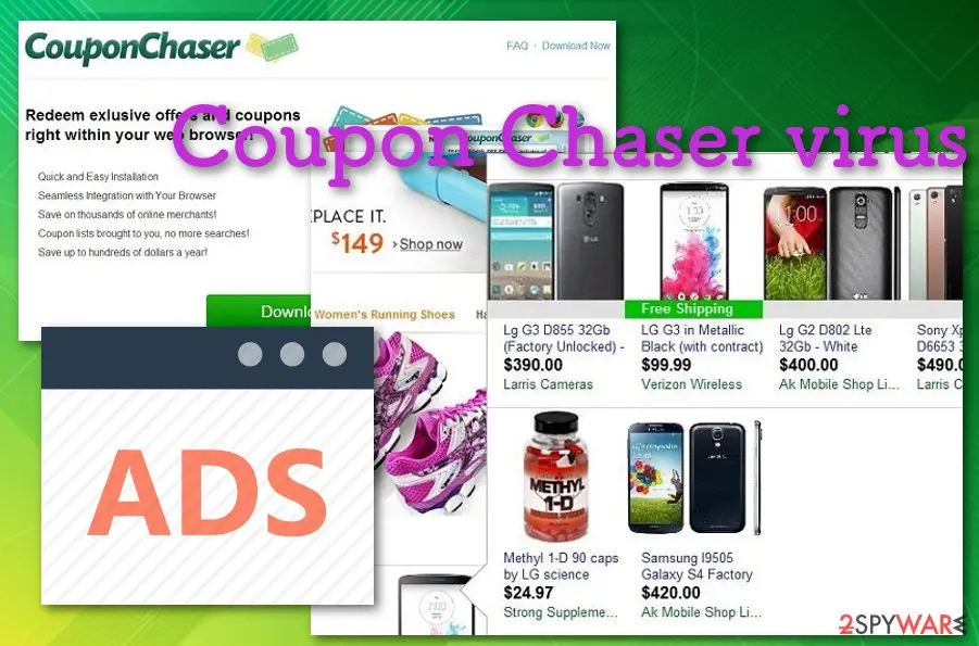 Screenshot of Coupon Chaser: virus