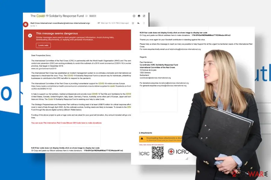 RedCross email scam: covid19 redcross scam