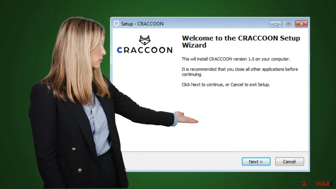 Screenshot of CRaccoon: ads