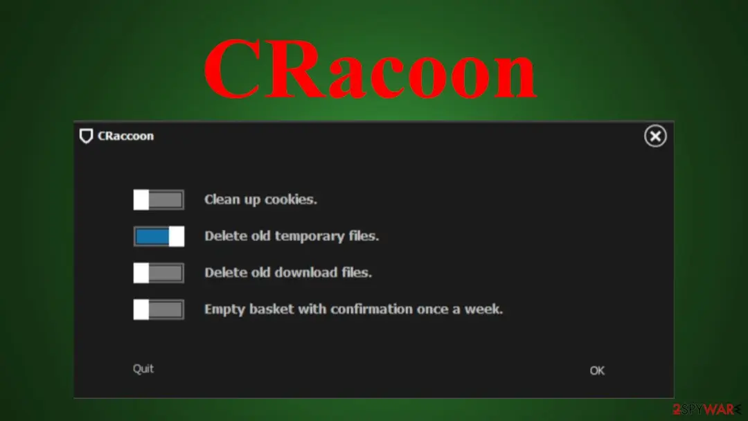 Screenshot of CRaccoon: pup