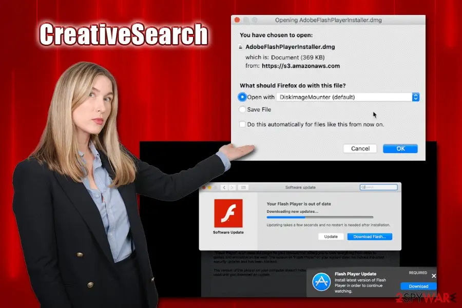 CreativeSearch: virus malware adware