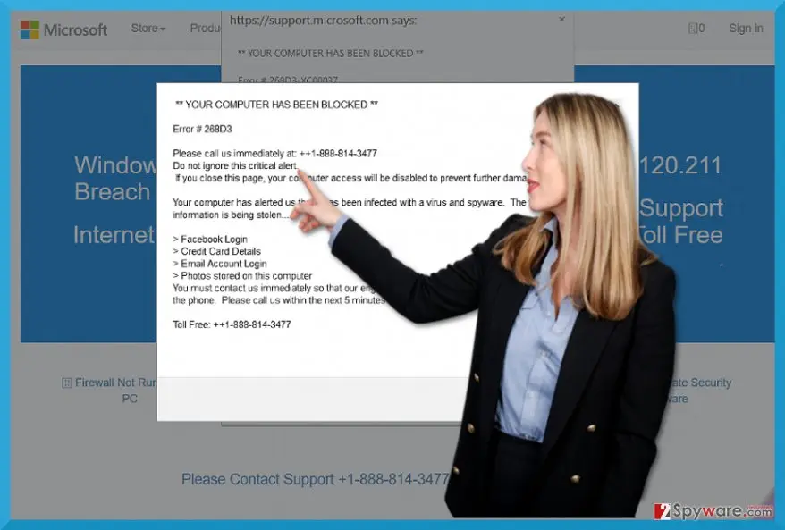 Windows Firewall Blocked The Internet" virus: critical alert5
