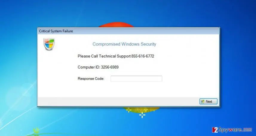 Critical System Failure" virus: critical system failure virus