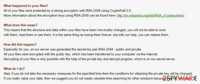 CryptoWall 2.0 virus: cryptowall 2 0