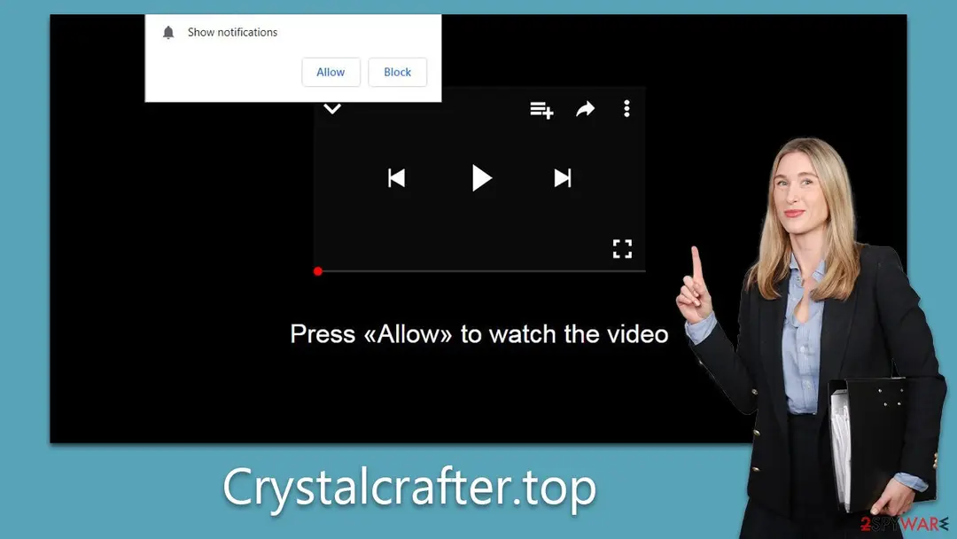Crystalcrafter.top: crystalcrafter top push notification virus
