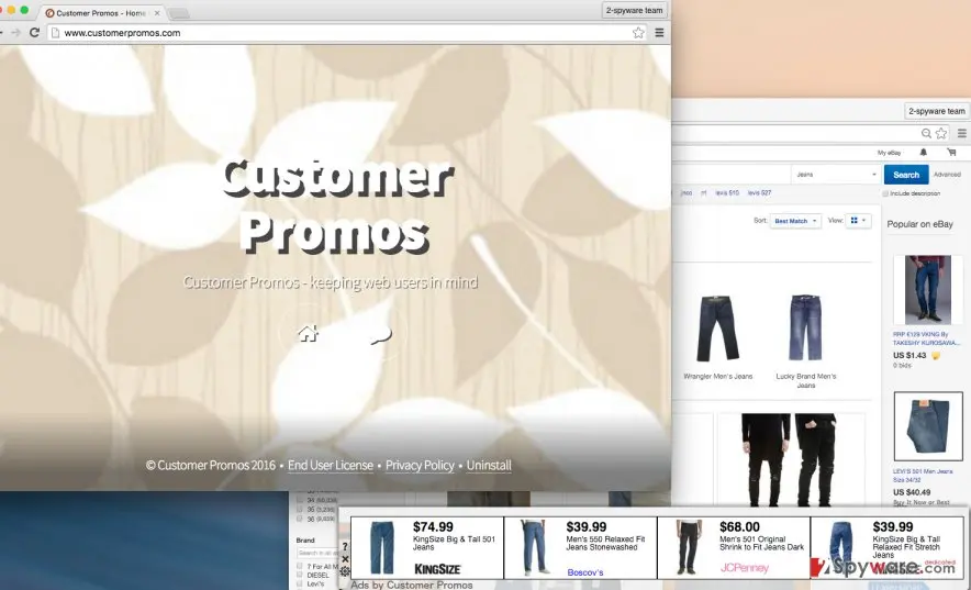 Customer Promos ads: customer promos adware