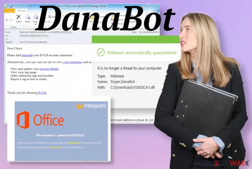 Screenshot of DanaBot: malware