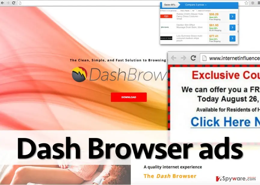 Dash Browser ads: dash browser virus