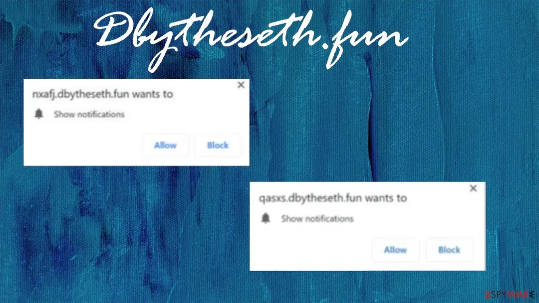 Dbytheseth.fun: dbytheseth fun push notification virus