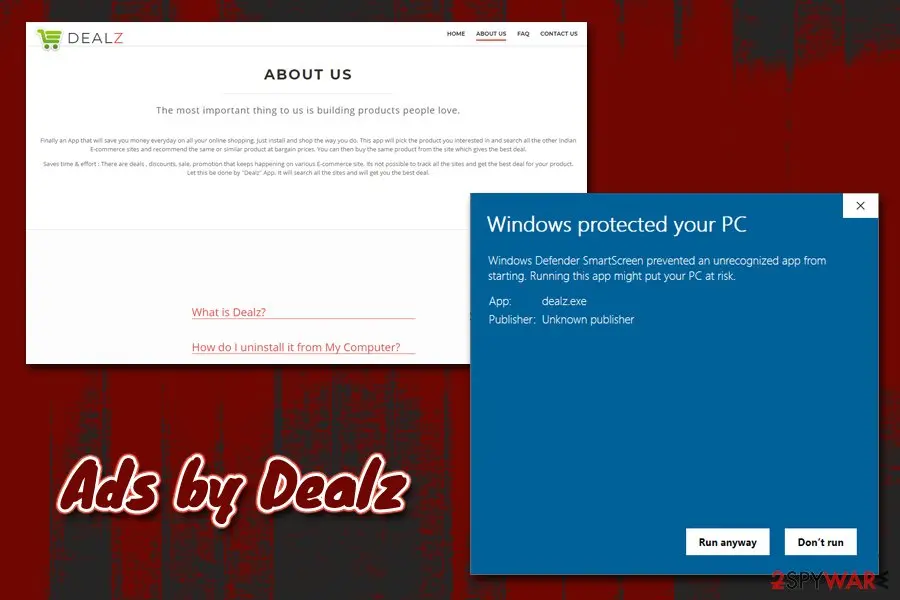 Dealz, Ads by Dealz: dealz pup detection by anti malware program