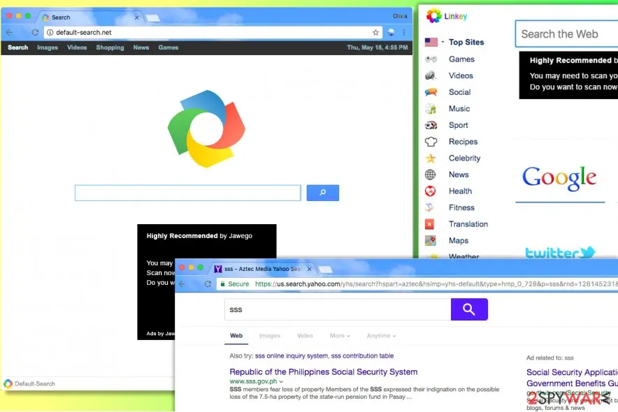 Default-search.net: default search net virus hijacks browser