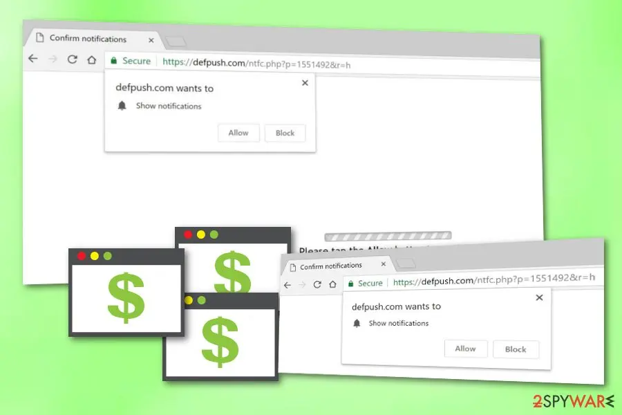 Screenshot of Defpush: adware 1