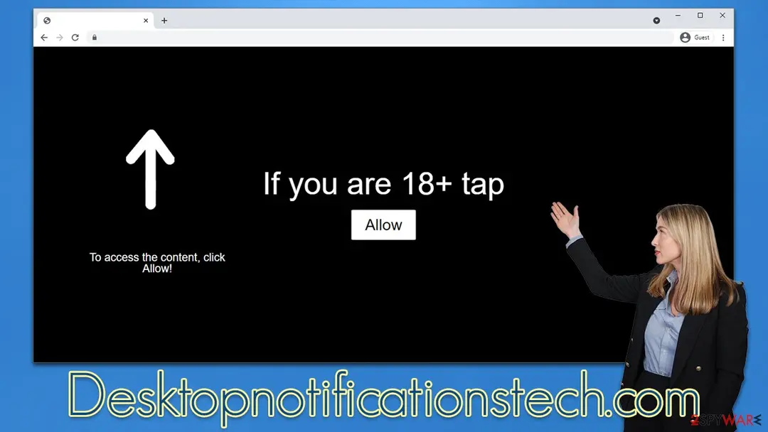 Desktopnotificationstech.com: desktopnotificationstech com push notifications