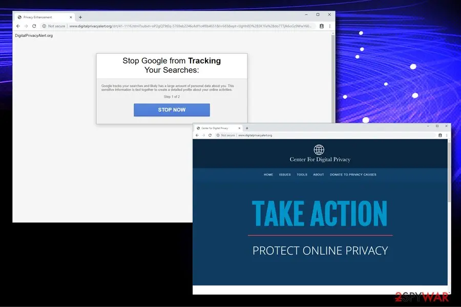 Digitalprivacyalert.org: digitalprivacyalert org adware pup unwanted