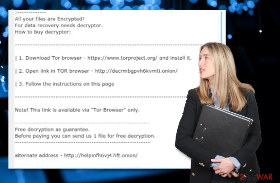 Screenshot of Docm: ransomware