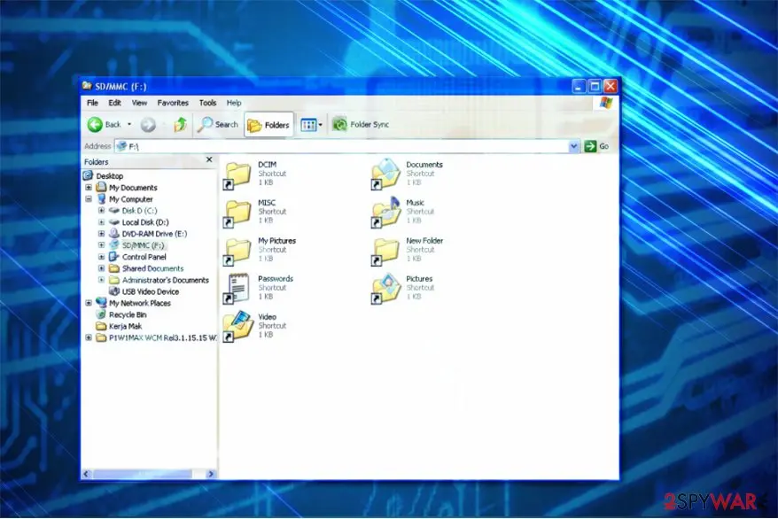 Drive.bat virus: drive bat virus hides files from the victim