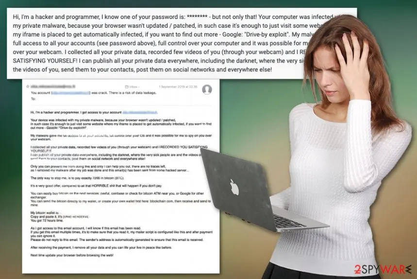 Drive by Exploit email: screenshot