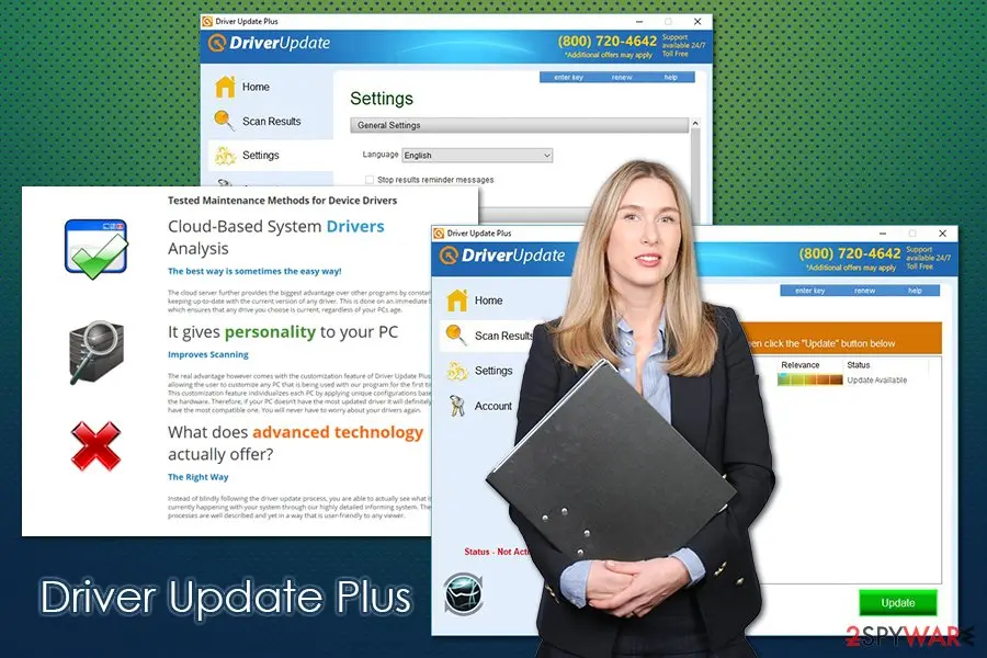 Driver Update Plus: virus scam