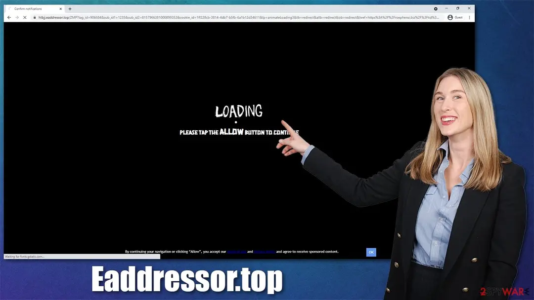 Eaddressor.top: eaddressor top redirect scam
