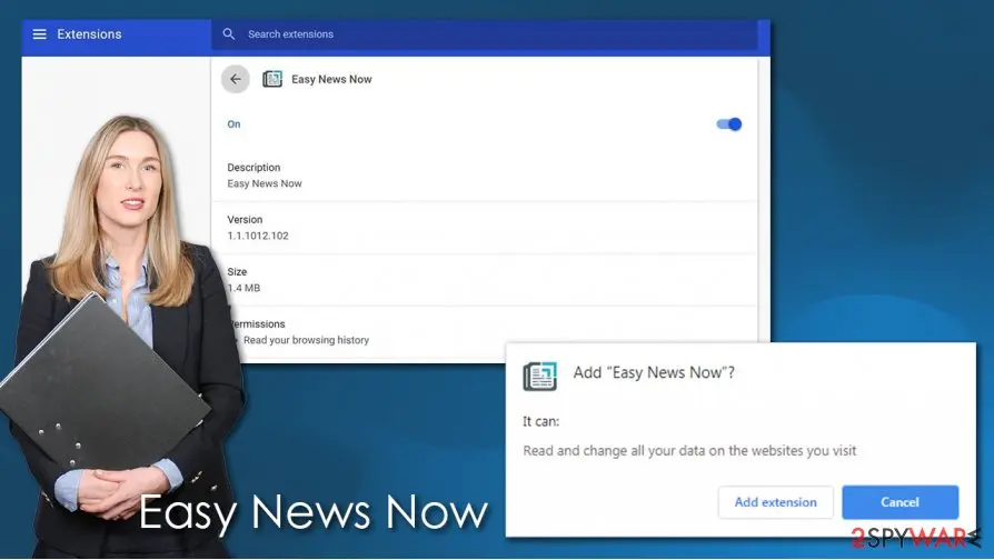 Easy News Now: potentially unwanted program pup