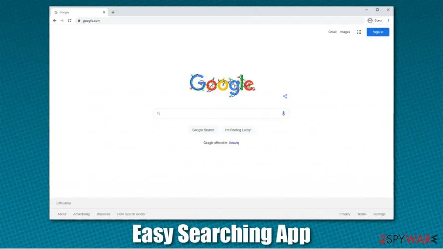 Easy Searching App: browser hijacker