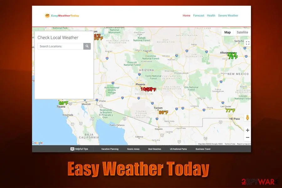 Easy Weather Today, Easy Weather Today Promos: easy weather today promos adware