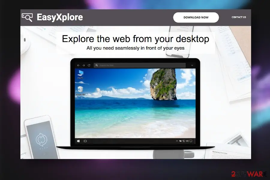 Screenshot of EasyXplore: toolbar