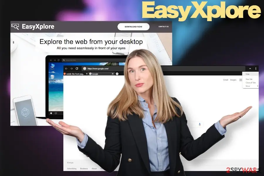 Screenshot of EasyXplore: virus
