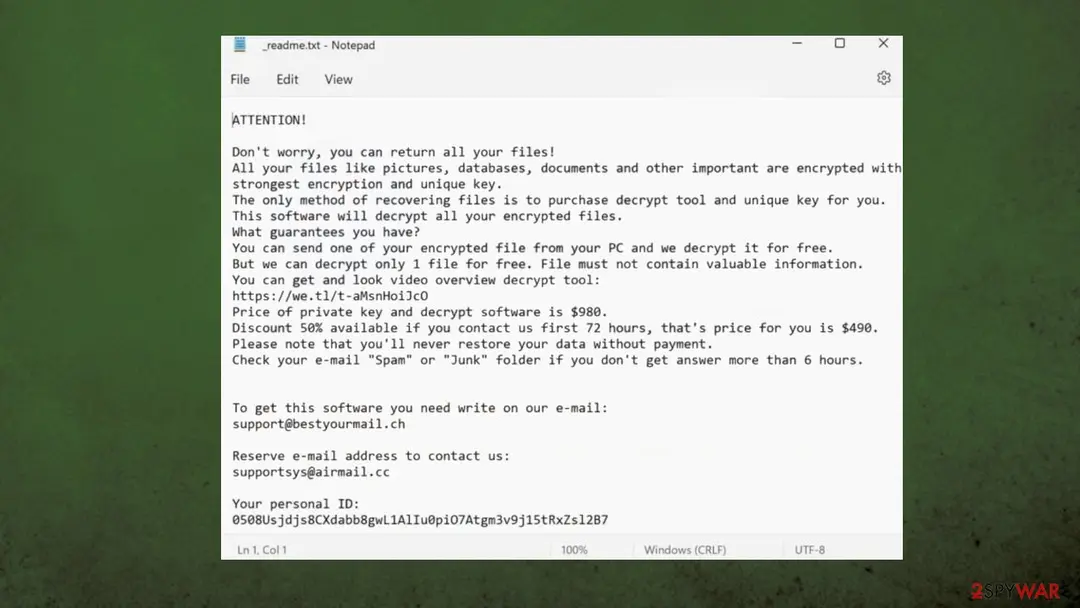 Eiur file virus: eiur ransomware