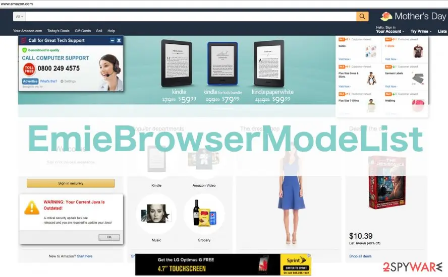 EmieBrowserModeList: virus ads example