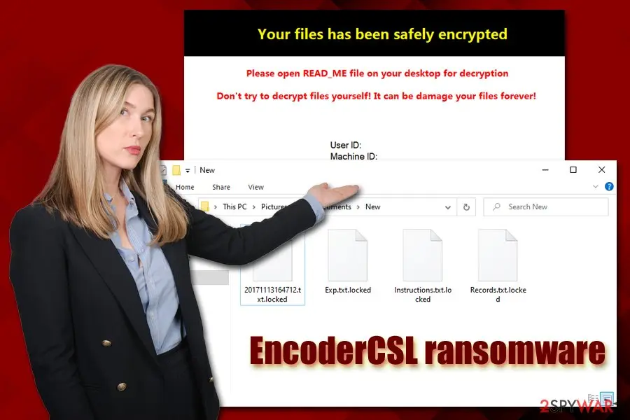 EncoderCSL ransomware: crypto malware locks text and test files
