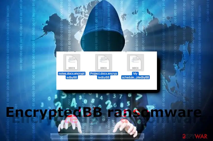 Screenshot of EncryptedbyBB: encryptedbb ransomware
