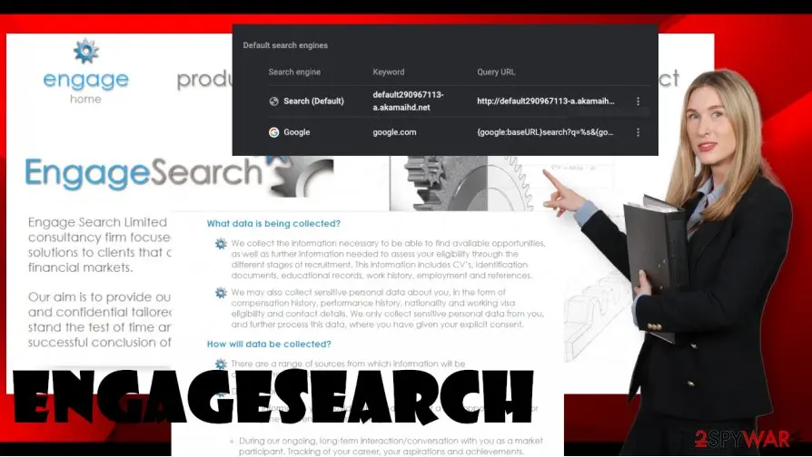 Screenshot of EngageSearch: ads