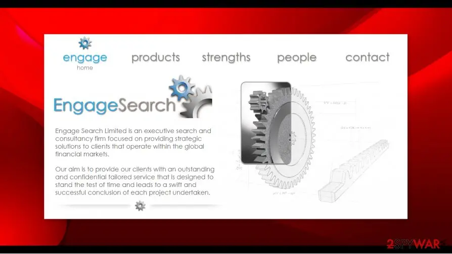 Screenshot of EngageSearch: virus