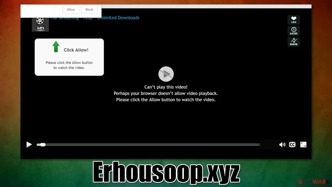 Erhousoop.xyz: erhousoop xyz push notification virus