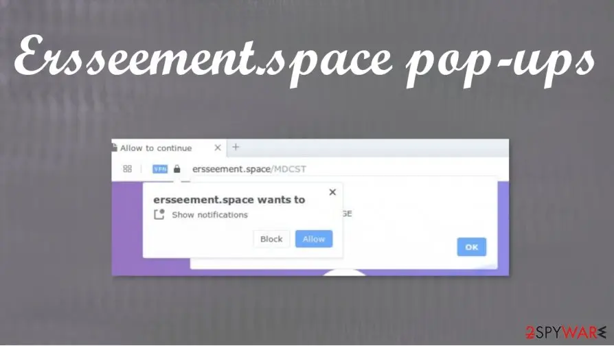 Ersseement.space pop-ups/ads: ersseement space pop ups
