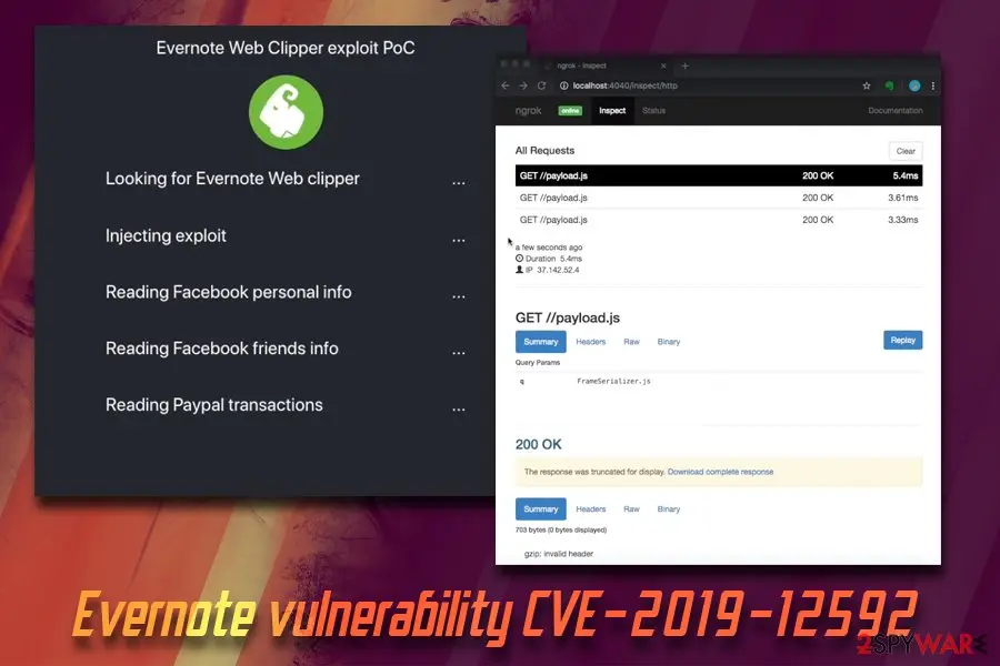 Evernote virus: cve 2019 12592 vulnerability