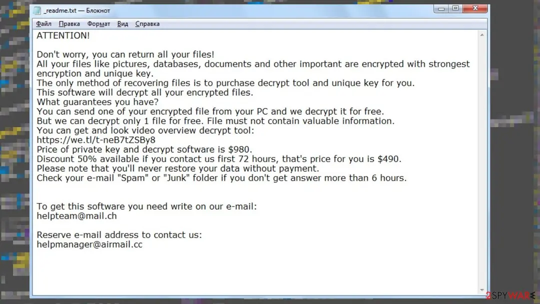 Ekvf ransomware: evkf ransomware