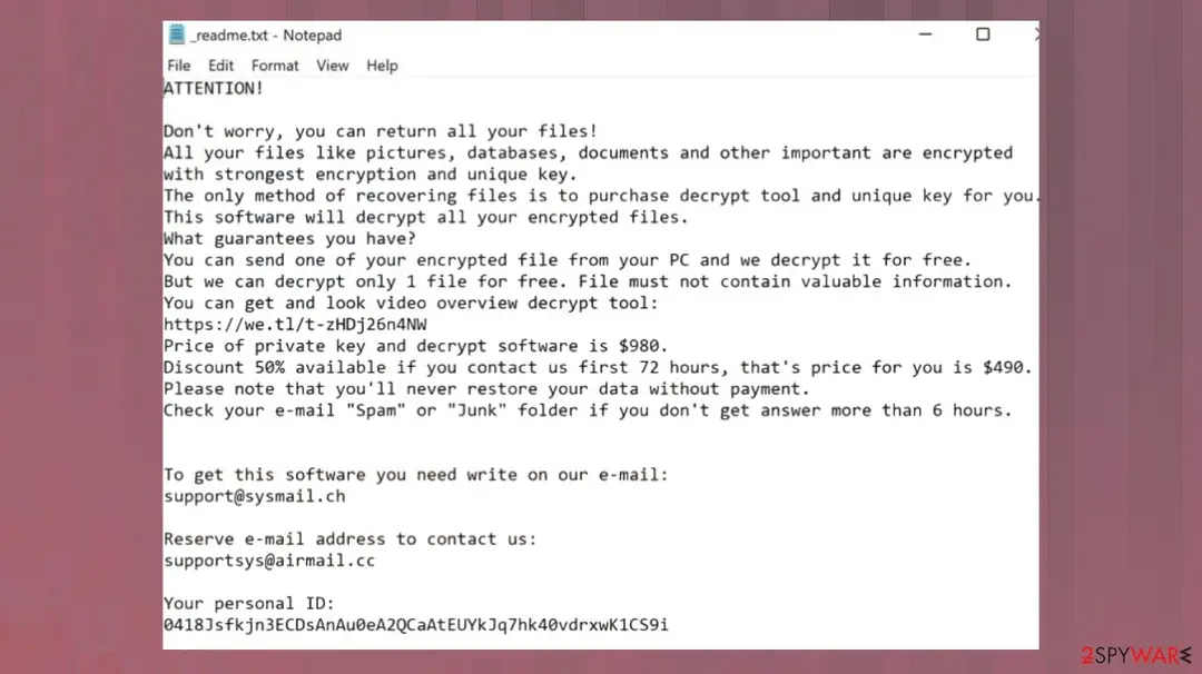 Eyrv file virus: eyrv ransomware virus