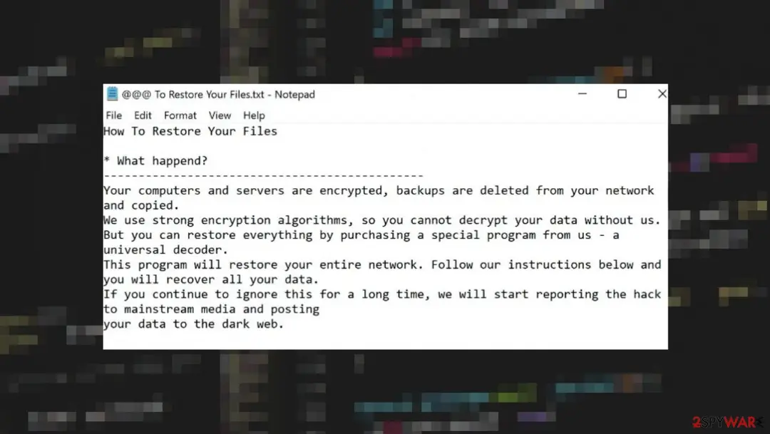 F5Z8A ransomware: f5z8a file virus