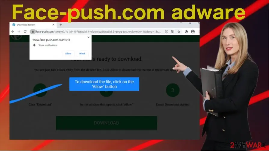 Face-push.com: face push com adware